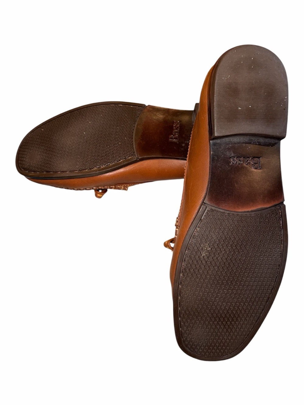 Bass Women's Tan Leather Knot-Trim Loafers - Picture 4 of 6